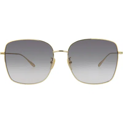 Gucci 60mm Novelty Sunglasses In Gold