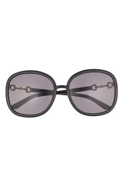 Gucci 60mm Pillow Sunglasses In Black
