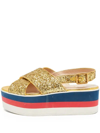 Pre-owned Gucci 60mm Platform Sandals