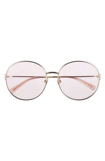 Gucci 60mm Round Sunglasses In Pink
