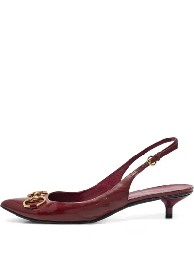 Pre-owned Gucci 60mm Slingback Pumps