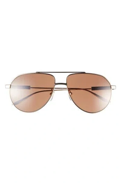 Gucci 61mm Aviator Sunglasses In Multi