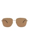 Gucci 61mm Square Sunglasses In Brown