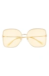 Gucci 62mm Oversize Gradient Square Sunglasses In Multi