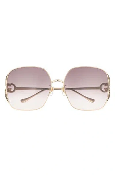 Gucci 63mm Square Sunglasses In Multi