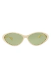 Gucci Cat Eye Sunglasses In Ivory Ivory Green