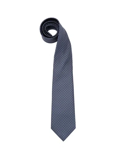 Gucci `7.0 Jacquard` Tie In Blue