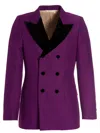 Gucci Purple Double-breasted Blazer