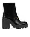 Gucci Damenstiefelette Mit Horsebit In Black