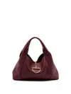 Gucci Softbit Leather Shoulder Bag In Red