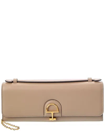 Gucci 73 Leather Clutch In Brown