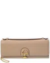 Gucci Leather Rectangular Clutch Top Handle In Brown