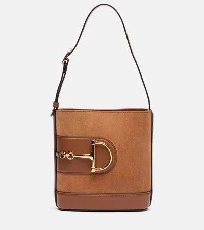 Gucci 73 Mini Leather Bucket Bag In Green
