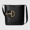 Gucci 73 Small Leather Bucket Bag In Black