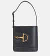 Gucci 73 Small Leather Bucket Bag In Black