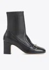Gucci 75 Horsebit Leather Boots