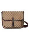 Gucci Gg Canvas Messenger Bag In Brown