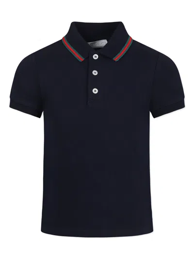 GUCCI CLASSIC POLO SHIRT,805405.XJGXV 4306 OLTREMARE