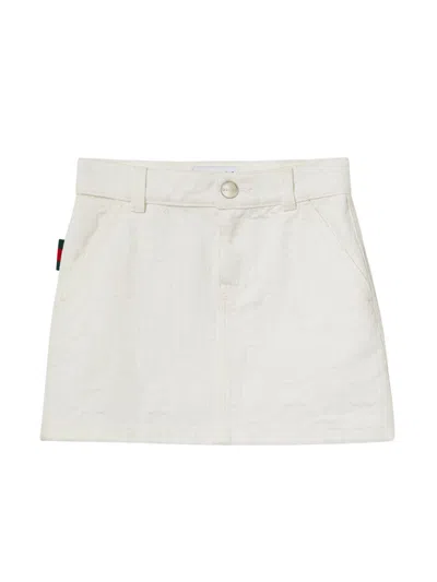 GUCCI J MINI SKIRT,808297.XDC56 9692 WHITE