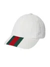 Gucci Gg Canvas Baseball Hat In White