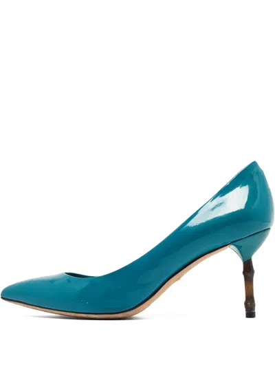 Pre-owned Gucci 80mm Patent-leather Pumps