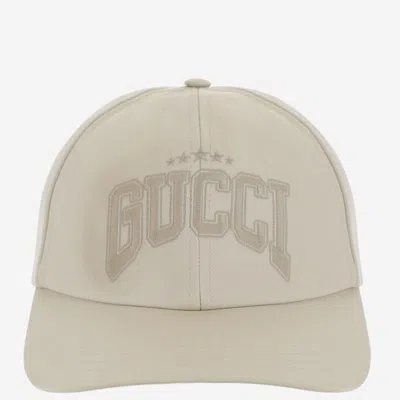 Gucci 817455 Logo-embroidered Cotton Baseball Cap In White
