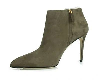 Pre-owned Gucci $850  Woman's Shoes Ankle Boots Fashion 100% Authentic Made In Italy In Grey
