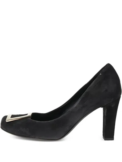 Pre-owned Gucci 85mm Suede Pumps