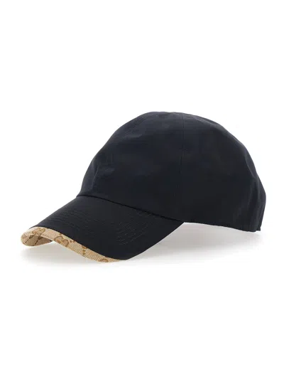 Gucci 875670 Gg Motif Cotton Baseball Cap In Blue