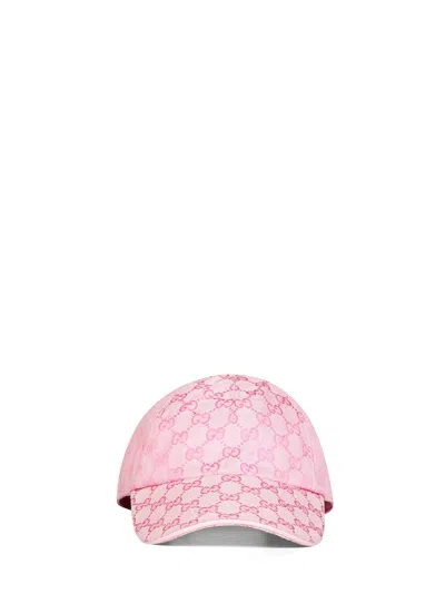 Gucci 8757333hbmd5072 Gg Canvas Baseball Cap In Pink