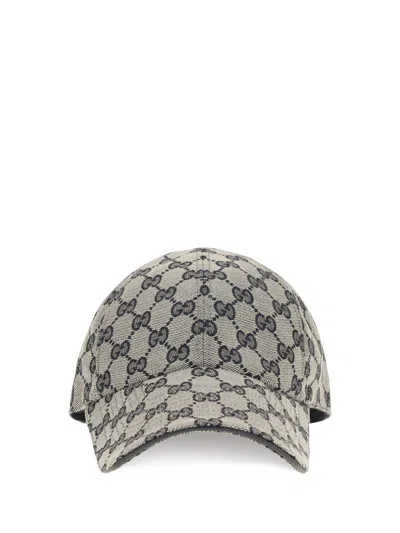 Gucci 8757334hbks Gg Canvas Baseball Cap In Blue
