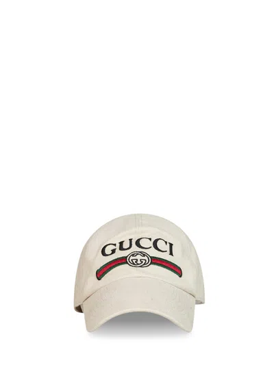 Gucci 8757364hbkh9779 Logo-embroidered Cotton Baseball Cap In Multi