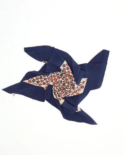 Gucci 90 Silk Scarf In Multi