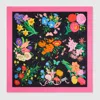 Gucci 90 X 90 Project Printed Silk Carré In Black