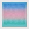 Gucci 90 X 90 Project Printed Silk Carré In Blue