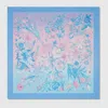Gucci 90 X 90 Project Printed Silk Carré In Blue