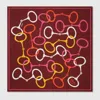 Gucci 90 X 90 Project Printed Silk Carré In Bordeaux