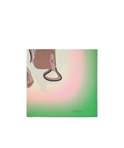 Gucci 90 X 90 Project Printed Silk Carré In Multi