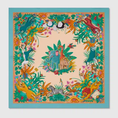Gucci 90 X 90 Project Printed Silk Carré In Multicolor