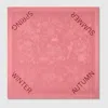 Gucci 90 X 90 Project Printed Silk Carré In Pink