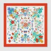 Gucci 90 X 90 Project Printed Silk Carré In Red