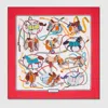 Gucci 90 X 90 Project Printed Silk Carré In Red