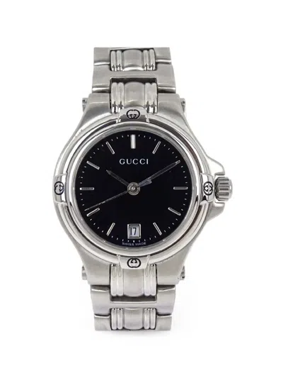 Pre-owned Gucci 9040l 26mm Watch In Black