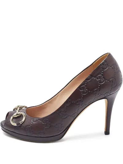Pre-owned Gucci 90mm Ssima Pumps