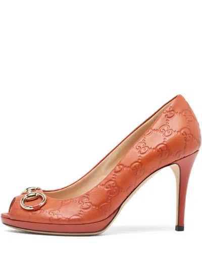 Pre-owned Gucci 90mm Ssima Sandals In Brown