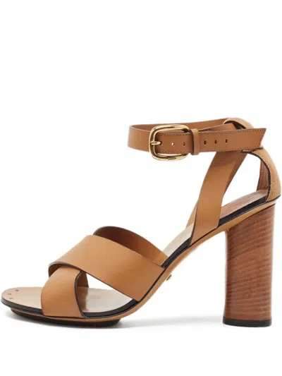 Pre-owned Gucci 90mm Leather Sandals