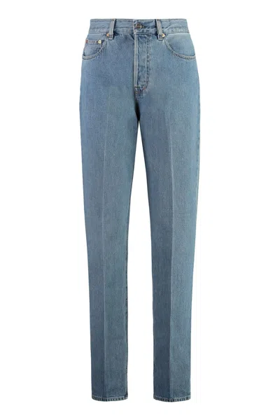 Gucci 90s Straight Pant Denim In Animal Print
