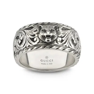 Pre-owned Gucci .925 Silver Wolf Ring