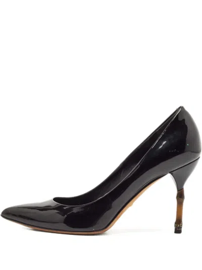 Pre-owned Gucci 95mm Bamboo-heel Pumps