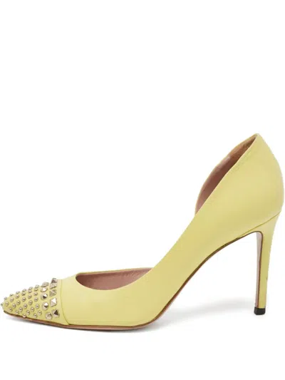 Pre-owned Gucci 95mm Studded Pumps